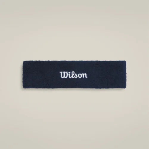 U WILSON HEADBAND CLASSIC NAVY OS