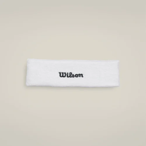 U WILSON HEADBAND WHITE